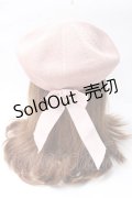 axes femme POETIQUE / うさぎチャームベレー  ピンク Y-25-09-29-065-AX-AC-SZ-ZY