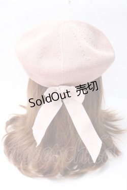 画像1: axes femme POETIQUE / うさぎチャームベレー  ピンク Y-25-09-29-065-AX-AC-SZ-ZY
