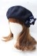 画像1: axes femme / ガーデンコサ付きサーモベレー  紺 Y-25-09-29-067-AX-AC-SZ-ZY (1)
