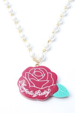 画像1: Angelic Pretty / Roseネックレス  赤 Y-25-09-29-007-AP-AC-SZ-ZY