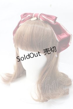 画像1: BABY,THE STARS SHINE BRIGHT / シャーリーリボンカチューシャ  赤 Y-25-09-29-070-BA-AC-SZ-ZY