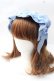 画像1: axes femme kawaii / ドットチュールフリルカチューシャ  サックス Y-25-09-29-071-AX-AC-SZ-ZY (1)