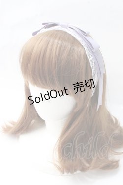 画像1: axes femme kawaii / レースリボンカチューシャ  ラベンダー Y-25-09-29-072-AX-AC-SZ-ZT1008Y