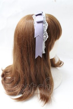 画像3: axes femme kawaii / レースリボンカチューシャ  ラベンダー Y-25-09-29-072-AX-AC-SZ-ZY
