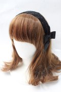 m petit by misako / TT*AMレースカチューシャ  黒 Y-25-09-29-073-LO-AC-SZ-ZY