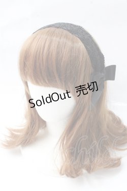 画像1: m petit by misako / TT*AMレースカチューシャ  黒 Y-25-09-29-073-LO-AC-SZ-ZT1008Y