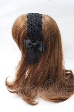 画像2: m petit by misako / TT*AMレースカチューシャ  黒 Y-25-09-29-073-LO-AC-SZ-ZY