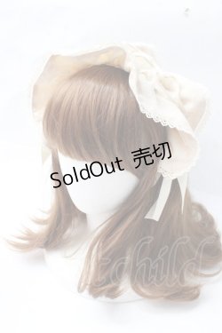 画像1: axes femme kawaii / ドットチュールフリルカチューシャ  生成り Y-25-09-29-075-AX-AC-SZ-ZY