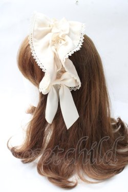 画像2: axes femme kawaii / ドットチュールフリルカチューシャ  生成り Y-25-09-29-075-AX-AC-SZ-ZY