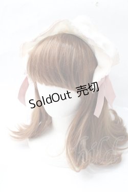 画像1: axes femme kawaii / ドットチュールフリルカチューシャ  ピンク Y-25-09-29-076-AX-AC-SZ-ZY