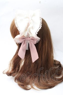 画像2: axes femme kawaii / ドットチュールフリルカチューシャ  ピンク Y-25-09-29-076-AX-AC-SZ-ZY