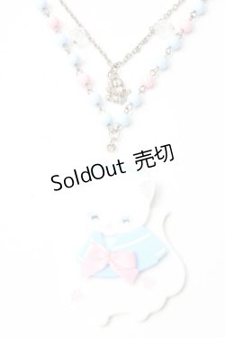 画像1: Angelic Pretty / Sailor Marine Kittenネックレス  サックス Y-25-09-29-008-AP-AC-SZ-ZY
