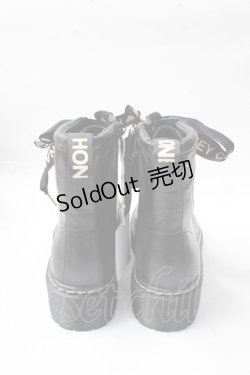 画像3: Honey Cinnamon / ハートレザーブーツ L ブラック Y-25-09-29-077-LO-SH-SZ-ZY