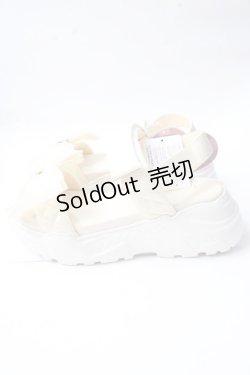 画像2: m petit by misako / AMシアーリボンサンダル M 淡白 Y-25-09-29-078-LO-SH-SZ-ZY