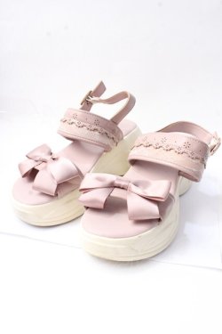 画像1: m petit by misako / AMリボンスニーカーサンダル M 中桃 Y-25-09-29-079-LO-SH-SZ-ZY