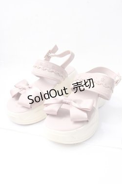 画像1: m petit by misako / AMリボンスニーカーサンダル M 中桃 Y-25-09-29-079-LO-SH-SZ-ZY