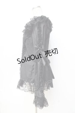 画像2: metamorphose / リボンブローチ付レースブラウス L 黒 Y-25-09-29-082-ME-BL-SZ-ZY