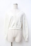 F i.n.t / 小花総刺繍UVカットニットカーディガン F オフ Y-25-09-29-084-CA-TO-SZ-ZY