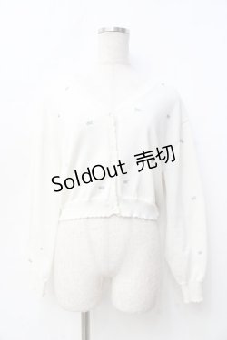 画像1: F i.n.t / 小花総刺繍UVカットニットカーディガン F オフ Y-25-09-29-084-CA-TO-SZ-ZY