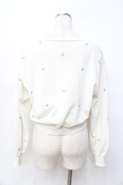 画像2: F i.n.t / 小花総刺繍UVカットニットカーディガン F オフ Y-25-09-29-084-CA-TO-SZ-ZY