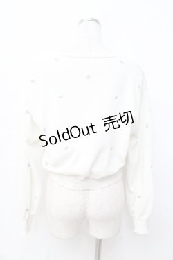 画像2: F i.n.t / 小花総刺繍UVカットニットカーディガン F オフ Y-25-09-29-084-CA-TO-SZ-ZY