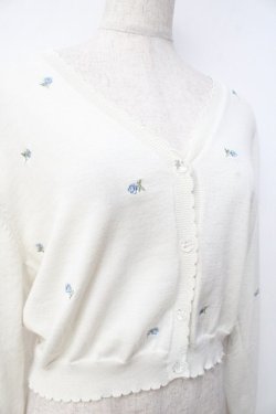 画像3: F i.n.t / 小花総刺繍UVカットニットカーディガン F オフ Y-25-09-29-084-CA-TO-SZ-ZY