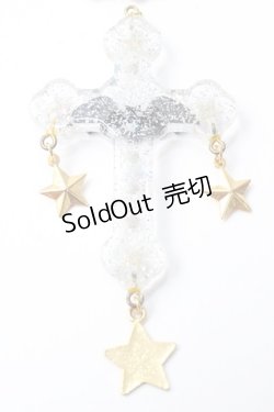 画像2: Angelic Pretty / Dream Bat Crossネックレス  クリア Y-25-09-29-009-AP-AC-SZ-ZY