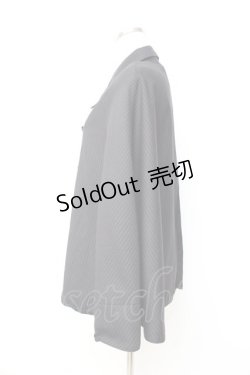 画像2: PUTUMAYO / ストライプダブルボタンケープ  黒 Y-25-09-29-091-PT-CO-SZ-ZY