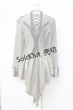 画像3: Ozz oneste / 編み上げ燕尾ジャケット  カーキ Y-25-09-29-095-OO-JA-AS-ZY