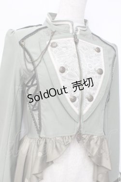 画像4: Ozz oneste / 編み上げ燕尾ジャケット  カーキ Y-25-09-29-095-OO-JA-AS-ZY