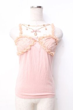 画像1: LIZ LISA / カメオチャーム付きキャミ 0 ピンク Y-25-09-29-096-LO-TO-SZ-ZY