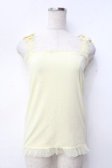 LIZ LISA / バラリボンキャミソール 0 イエロー Y-25-09-29-100-LO-TO-SZ-ZT201