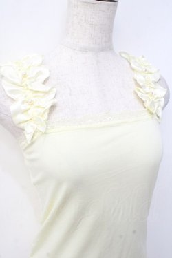 画像3: LIZ LISA / スリーブフリルタンクトップ 0 イエロー Y-25-09-29-101-LO-TO-SZ-ZY