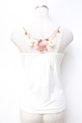 LIZ LISA / チェリーチャームキャミ 0 白 Y-25-09-29-105-LO-TO-SZ-ZT166