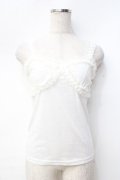 LIZ LISA / チャーム付インキャミ 0 白 Y-25-09-29-106-LO-TO-SZ-ZY
