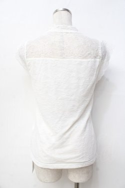 画像2: axes femme / 総レースプチスタンドプルオーバー  白 Y-25-09-29-110-AX-TO-SZ-ZY