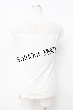 画像2: axes femme / 総レースプチスタンドプルオーバー  白 Y-25-09-29-110-AX-TO-SZ-ZY