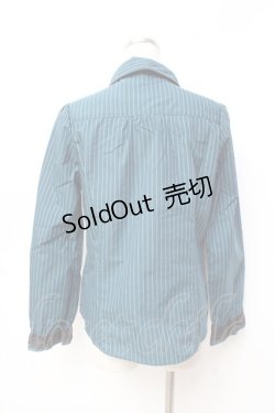 画像2: axes femme / ストライプブラウス  グリーン Y-25-09-29-112-AX-BL-SZ-ZY