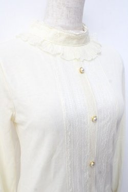 画像3: axes femme / レースデザインカットソー  生成り Y-25-09-29-113-AX-TO-SZ-ZY