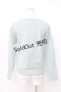 画像2: axes femme / シフォンフリルカラーニット  グリーン Y-25-09-29-114-AX-TO-SZ-ZY