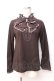 画像1: axes femme / レースビッグリボンカットソー  ブラウン Y-25-09-29-116-AX-TO-SZ-ZY (1)