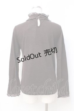 画像2: axes femme / レースビッグリボンカットソー  ブラウン Y-25-09-29-116-AX-TO-SZ-ZY