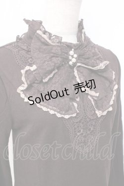 画像3: axes femme / レースビッグリボンカットソー  ブラウン Y-25-09-29-116-AX-TO-SZ-ZY