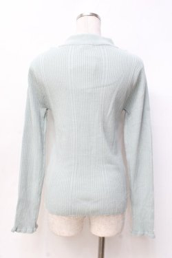 画像2: axes femme / バラボトルネックニットプルオーバー F ミント Y-25-09-29-117-AX-TO-SZ-ZY