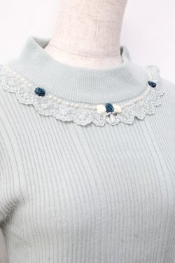 画像4: axes femme / バラボトルネックニットプルオーバー F ミント Y-25-09-29-117-AX-TO-SZ-ZY