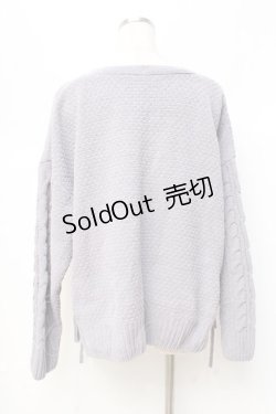 画像3: axes femme / サイドレースアップニットカーディガン M ラベンダー Y-25-09-29-118-AX-TO-SZ-ZY
