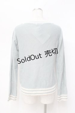 画像2: axes femme / ライン入りニット  ミント Y-25-09-29-119-AX-TO-SZ-ZY