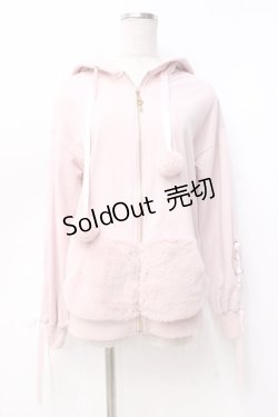 画像1: Secret Honey / うさ耳ファー裏起毛パーカー 2 ピンク Y-25-09-29-122-CA-TO-SZ-ZY
