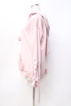 画像2: Secret Honey / うさ耳ファー裏起毛パーカー 2 ピンク Y-25-09-29-122-CA-TO-SZ-ZY