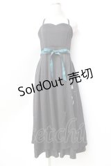 axes femme / チャイナ風刺繍キャミワンピース  黒 Y-25-09-29-133-AX-OP-SZ-ZI